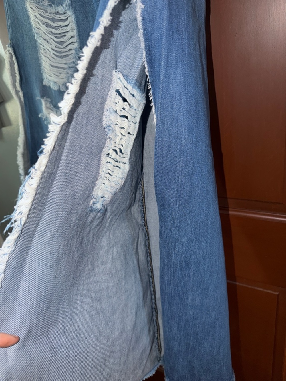 Distressed Light Blue Wide-Leg Jeans by Rue21 - Picture 4 of 7